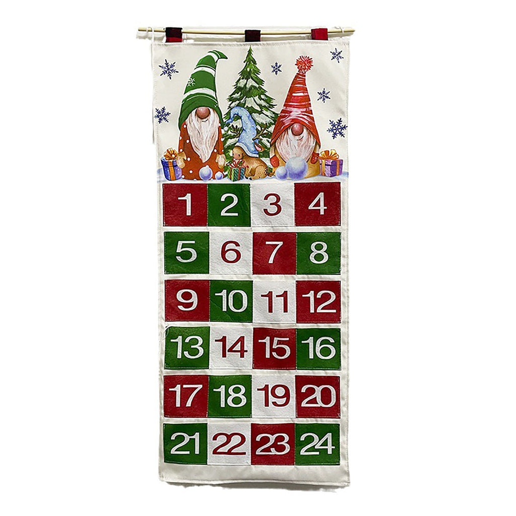 Reusable Fabric Advent Calendar — 24 Fillable Pockets