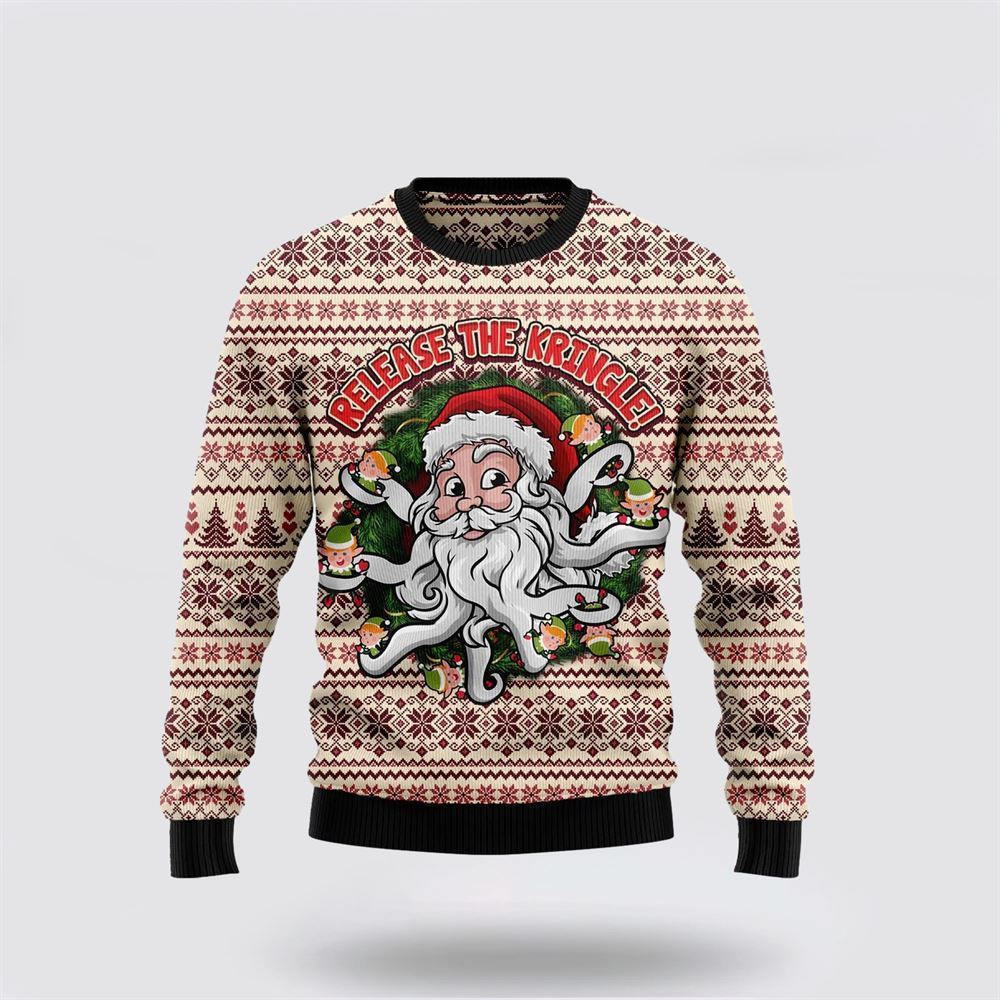 Ugly Christmas Sweater — Funny Santa Holiday Party Sweater