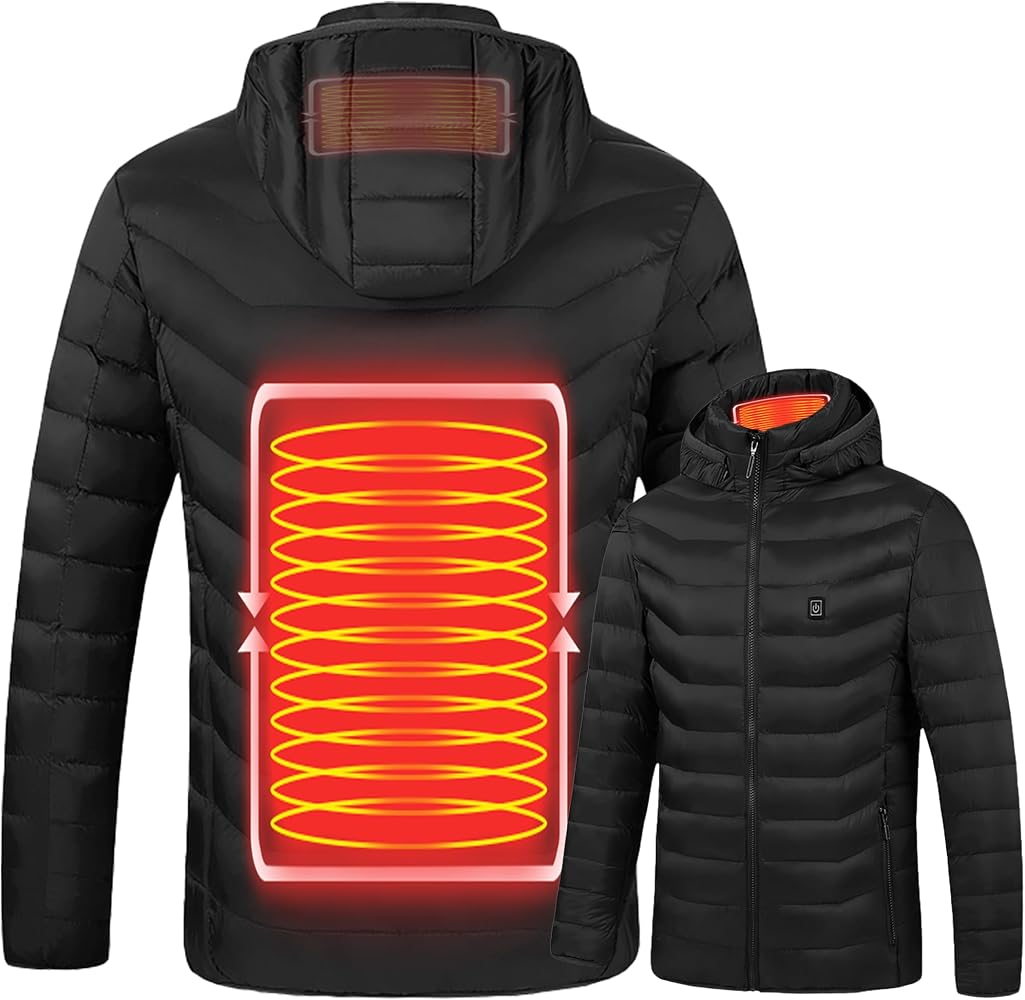 Heated jacket with warming zones