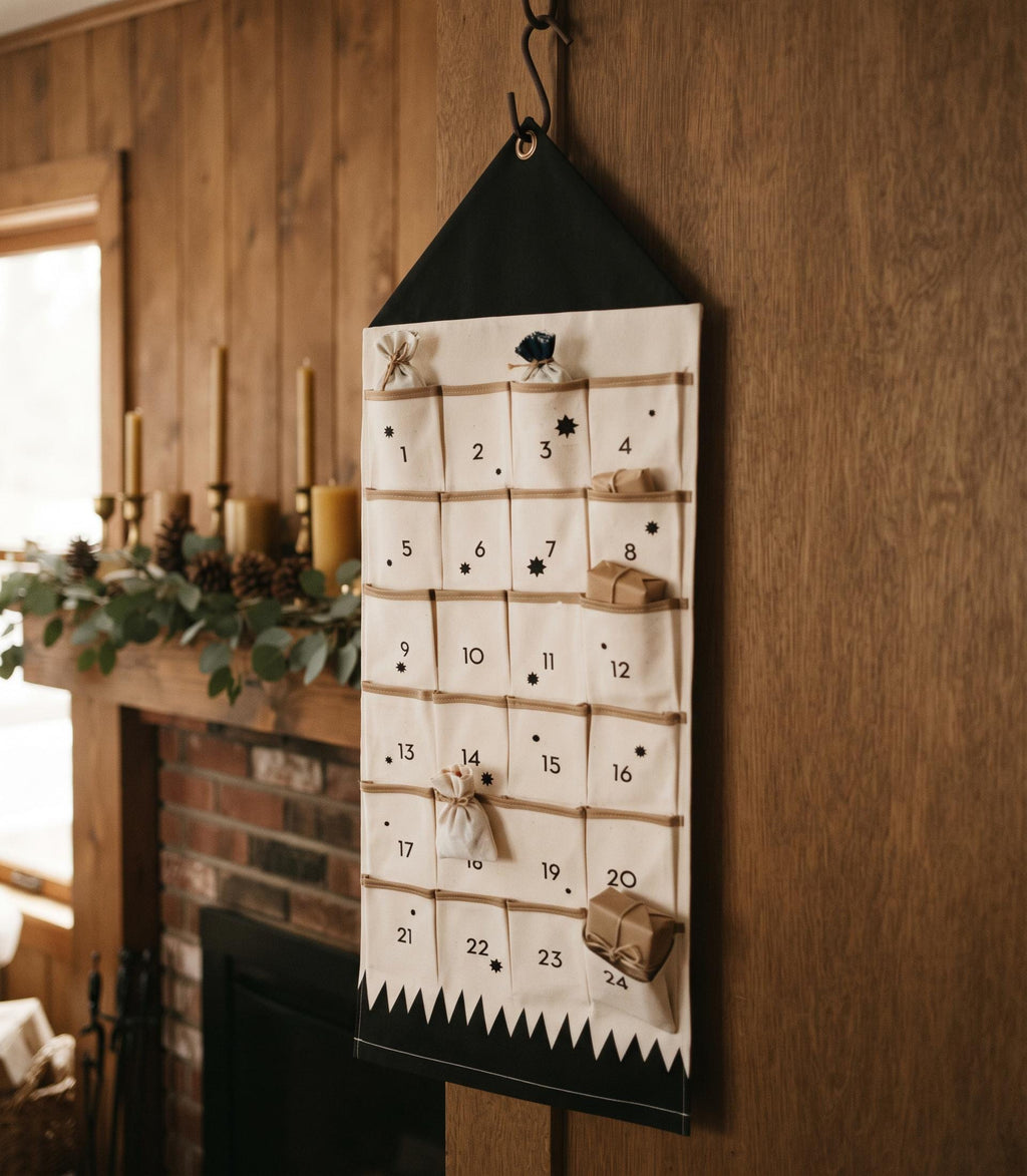 Reusable Fabric Advent Calendar — 24 Fillable Pockets